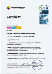 KNX/EIB-Aufbaukurs mit Abschlussprüfung